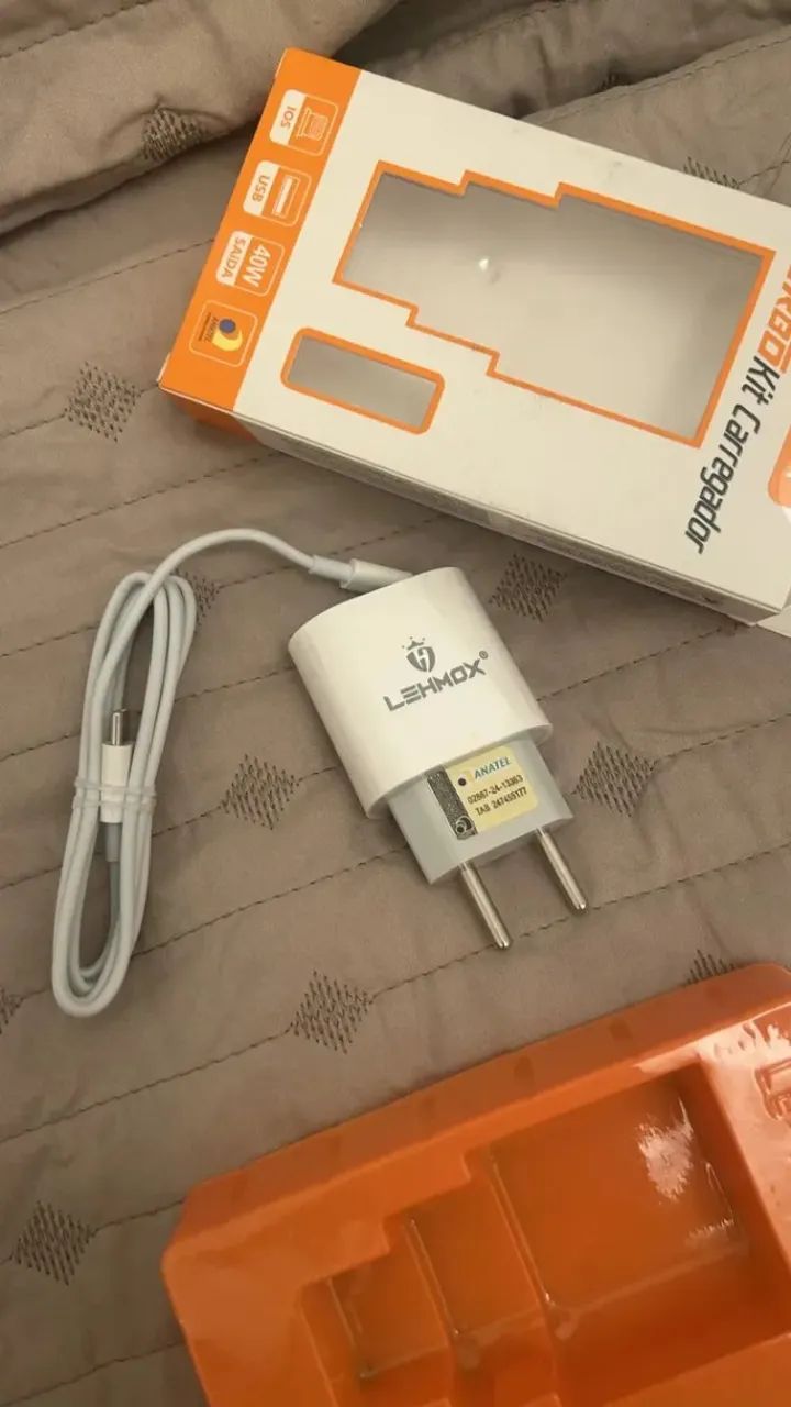 Carregador Turbo 40W USB-C + Cabo Lightning iPhone 8 ao 14 Pro Max - Foto 2