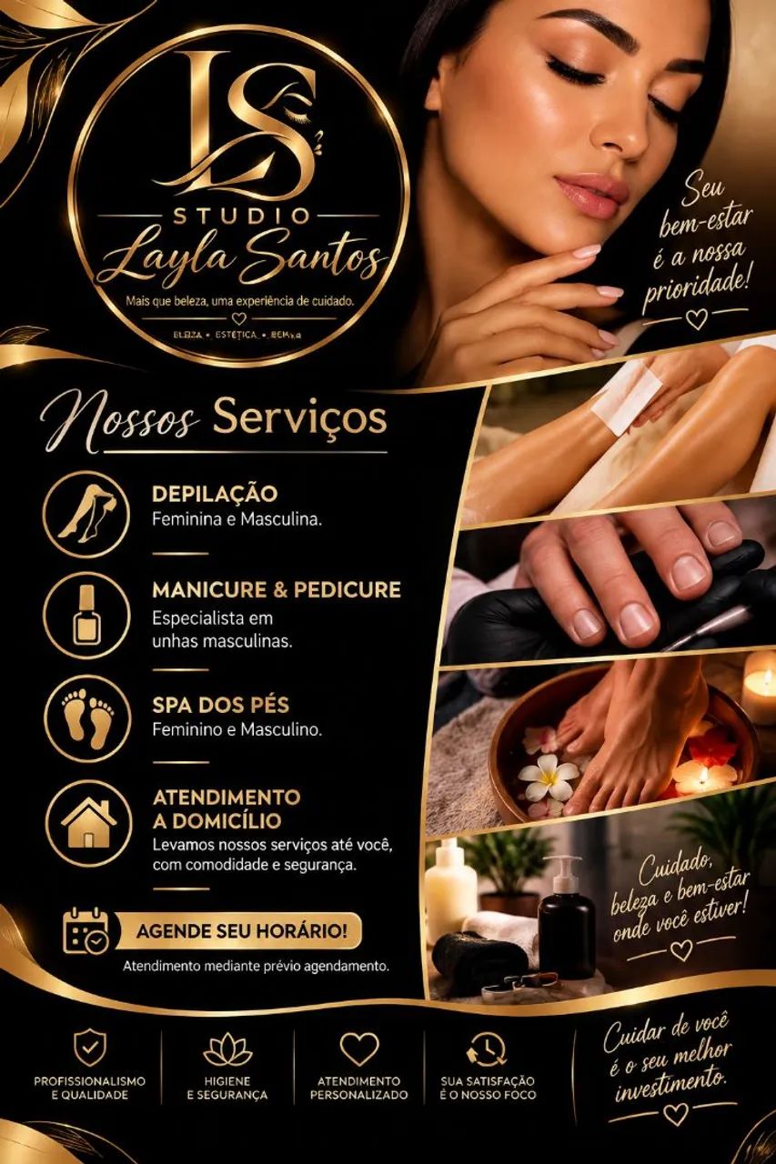Manicure e Pedicure,spa de pés 