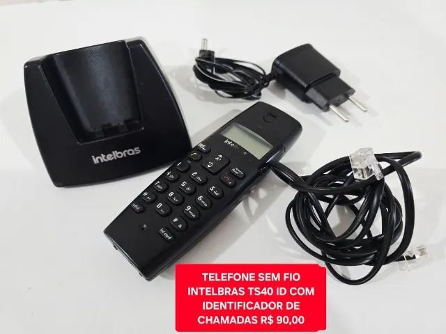Telefone sem fio Intelbras TS40 ID com identificador de chamadas.  - Foto 4