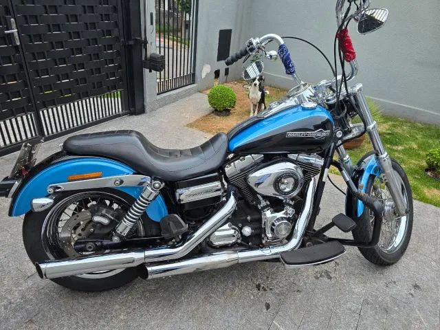 VENDO HARLÃO. FXDC - DYNA SUPER GLIDE CUSTOM AZUL 2011