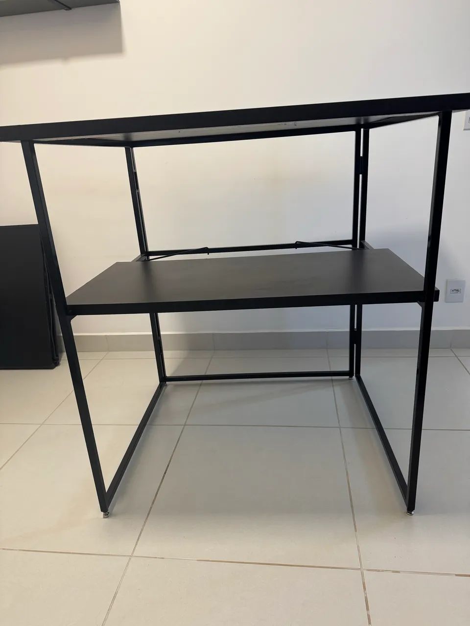 Mesa dobrável de metalon e MDF  - Foto 2