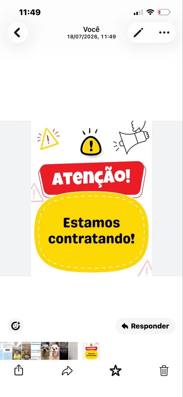 Vagas para atendimento pizzaria 