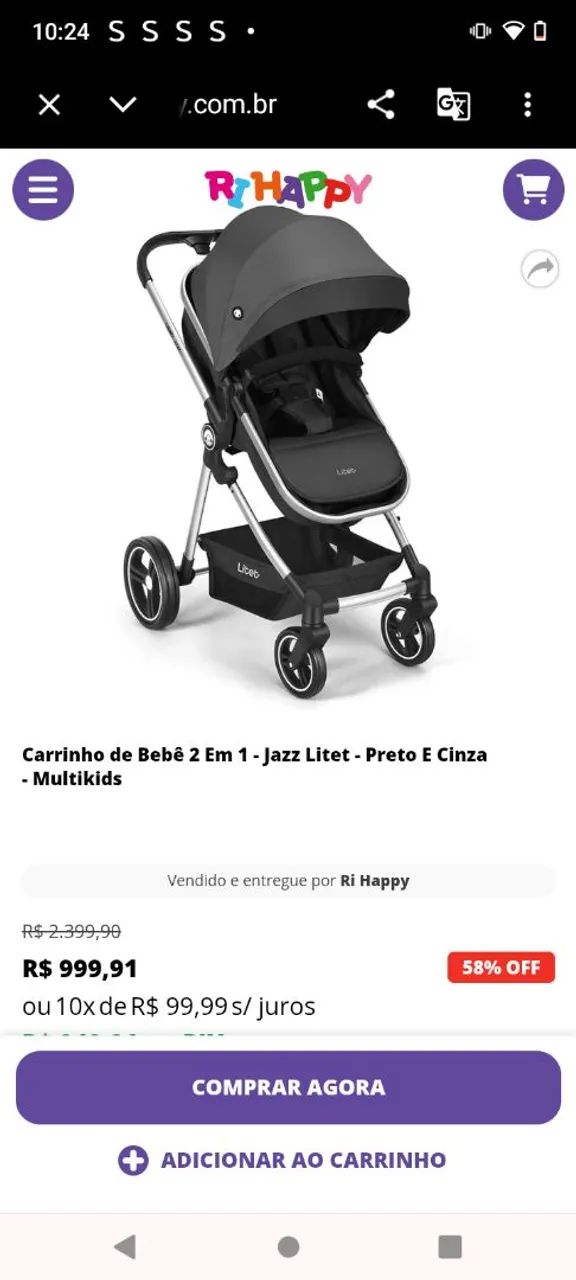 Carrinho de bebê 2 em 1 - Foto 5