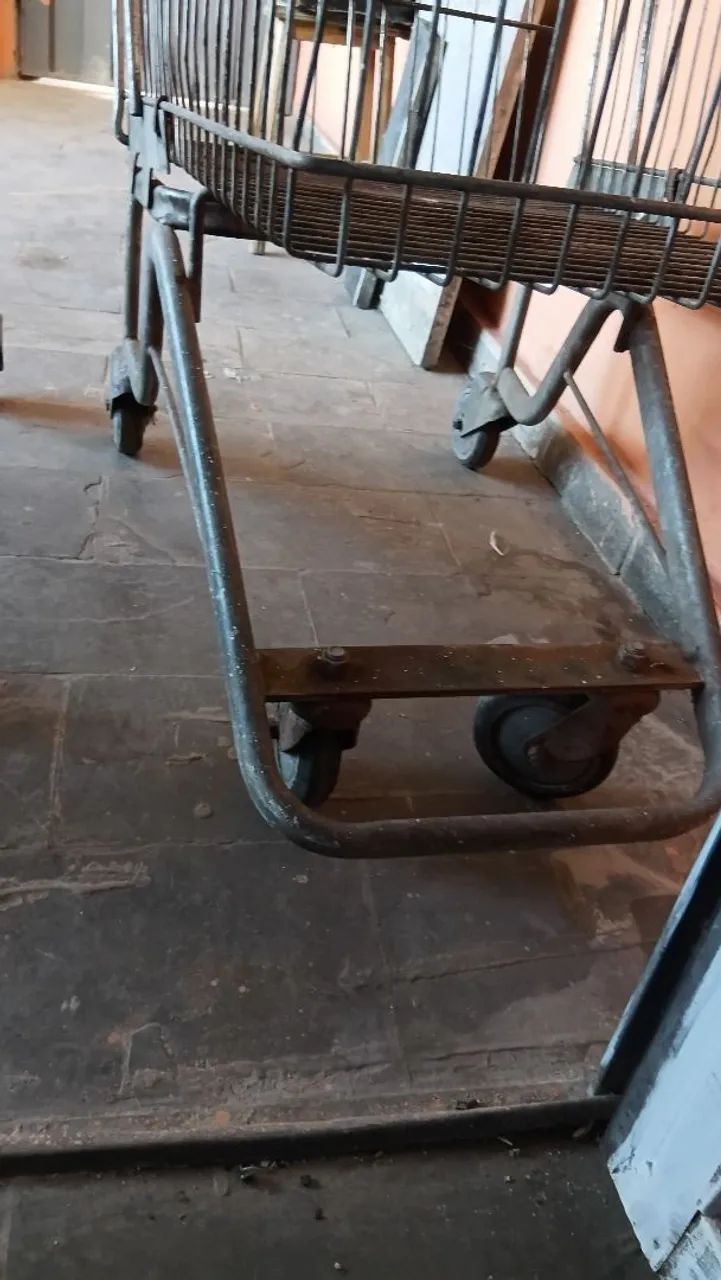 carrinho supermercado usado 