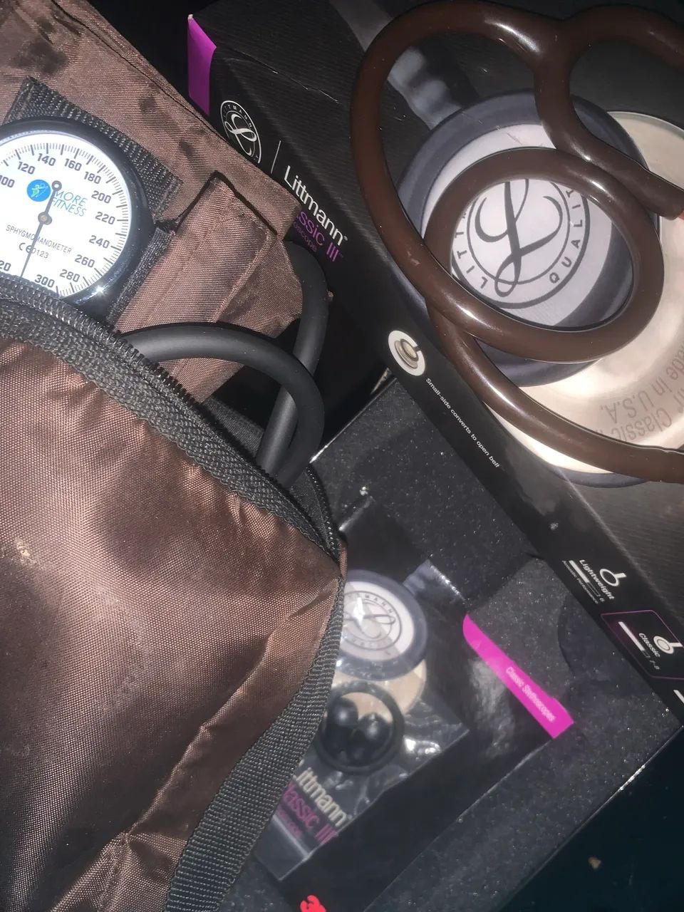 Estetoscópio Littmann Classic III chocolate/bronze - Foto 3