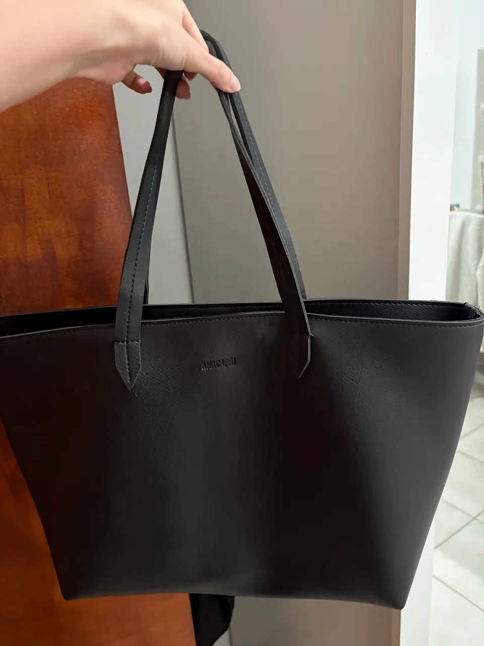Bolsa tote anacapri preta - Foto 4