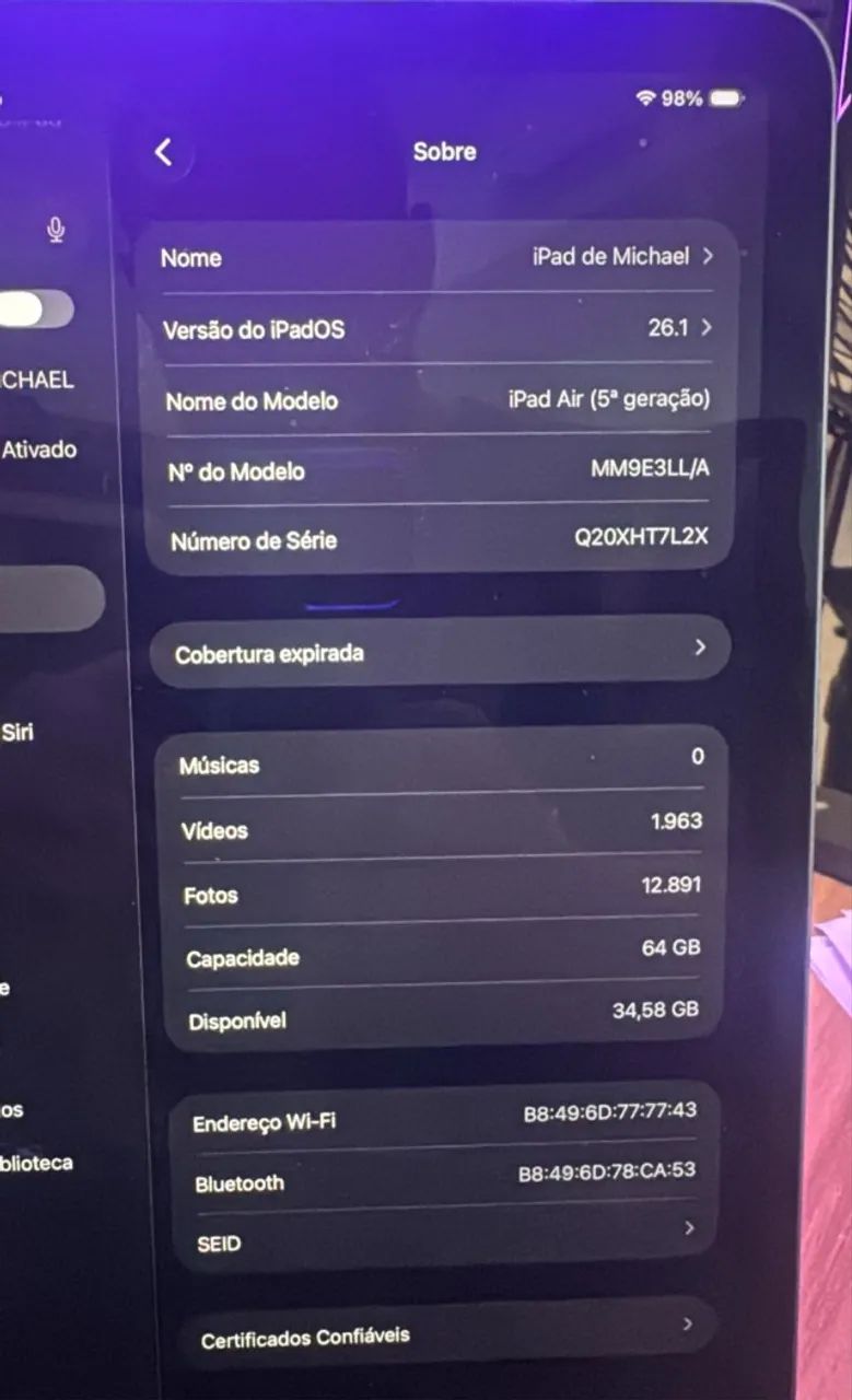 iPad Air 5ª Geração - 64GB - Wi-Fi - para vender logo - Foto 2