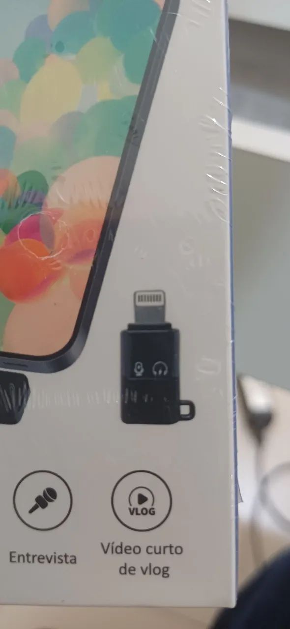 Microfone de Lapela para Tipo C e Iphone Átomo  MO-FR-Y07 - Foto 3