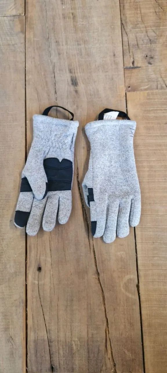 Luvas térmicas infantis em fleece cinza Quechua