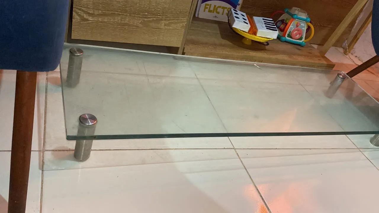 Mesinha de centro de vidro 