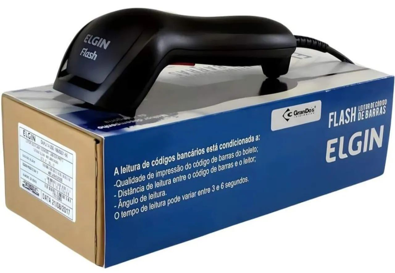 LEITOR DE CODIGO DE BARRAS S/ SUPORTE FLASH USB ELGIN