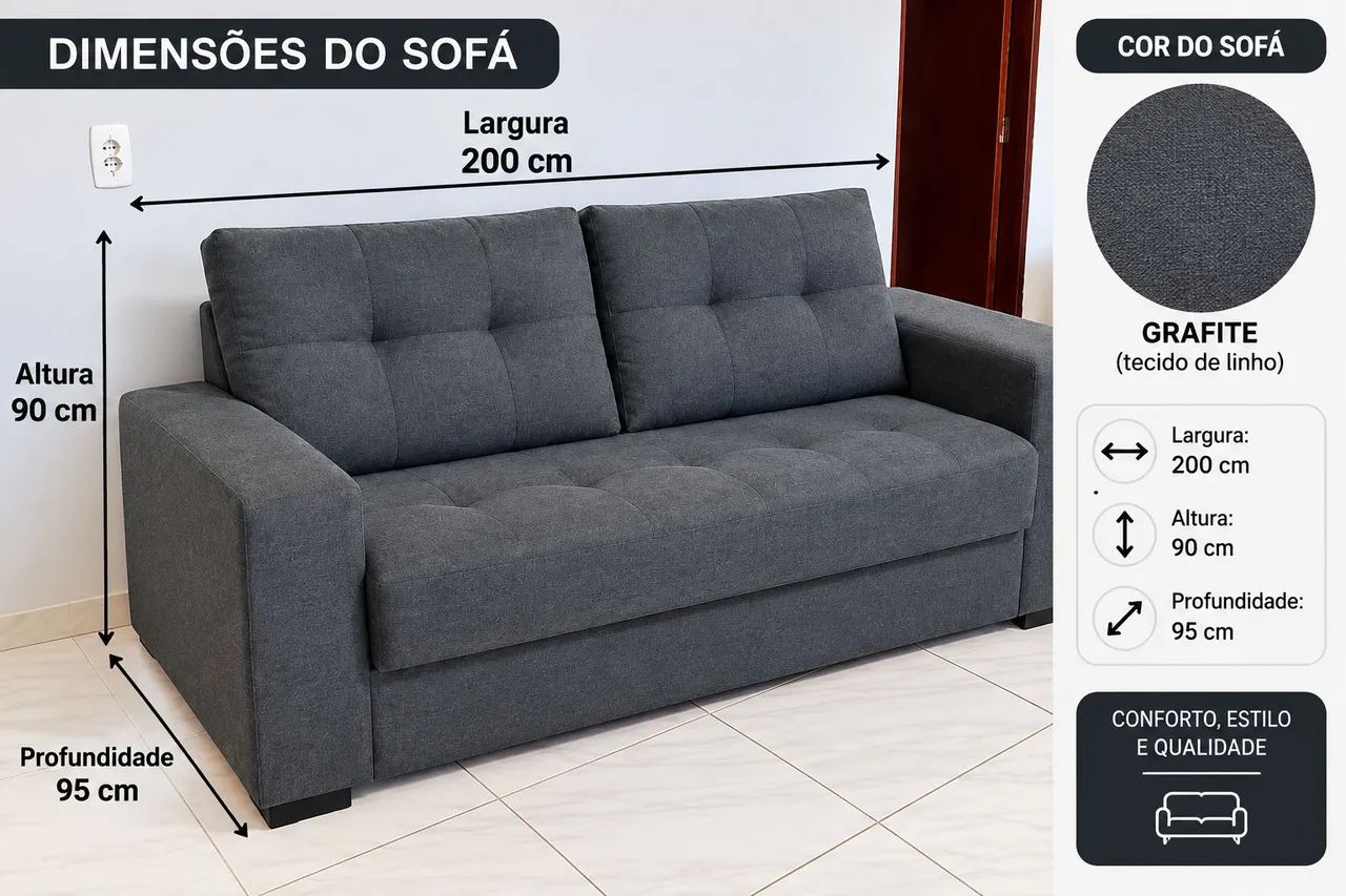 Sofá de 2 lugares  - Foto 2