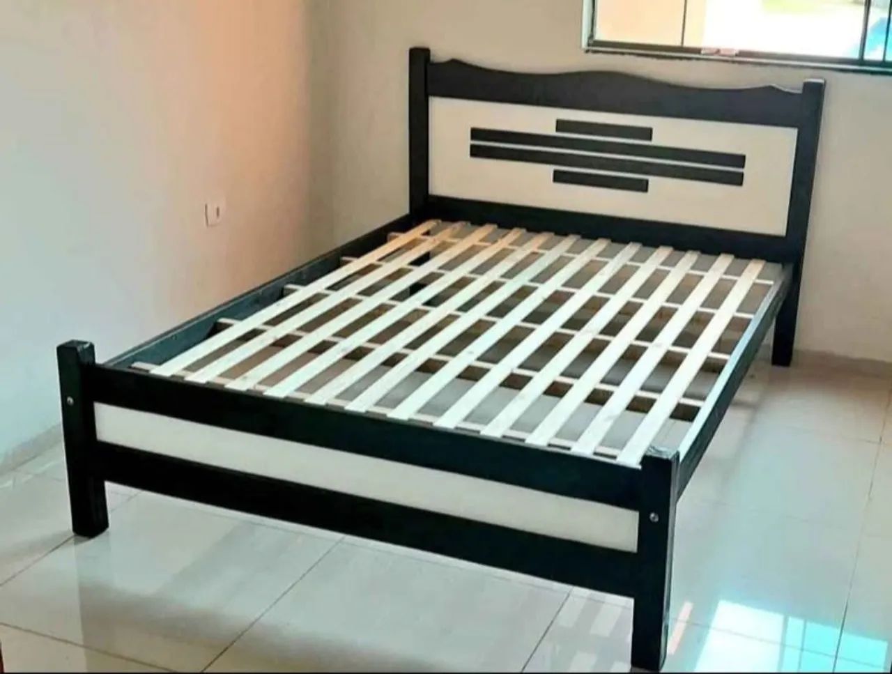 Cama de madeira casal nova.  - Foto 2