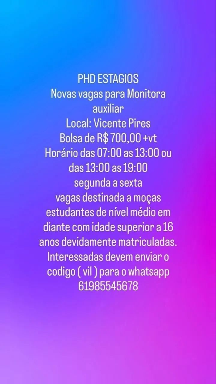 Vagas de estágio  - Foto 2