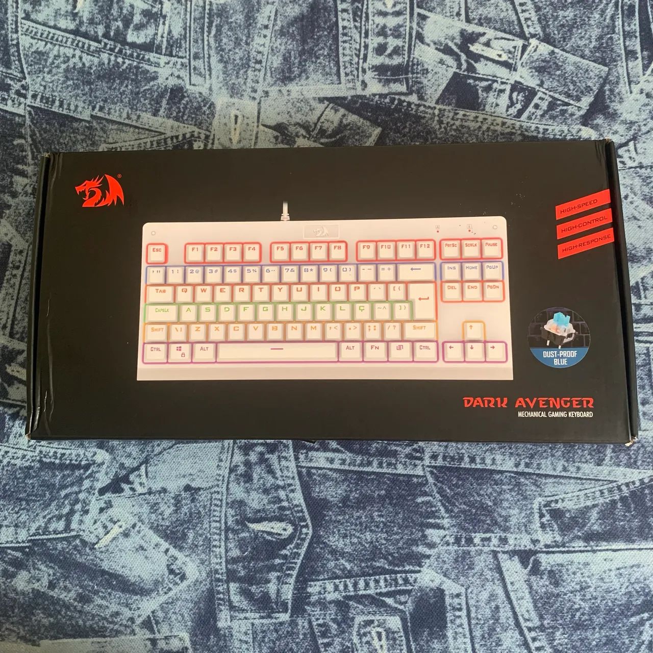 Teclado- Mecânico- Redragon- Switch- Blue- RGB - Foto 3