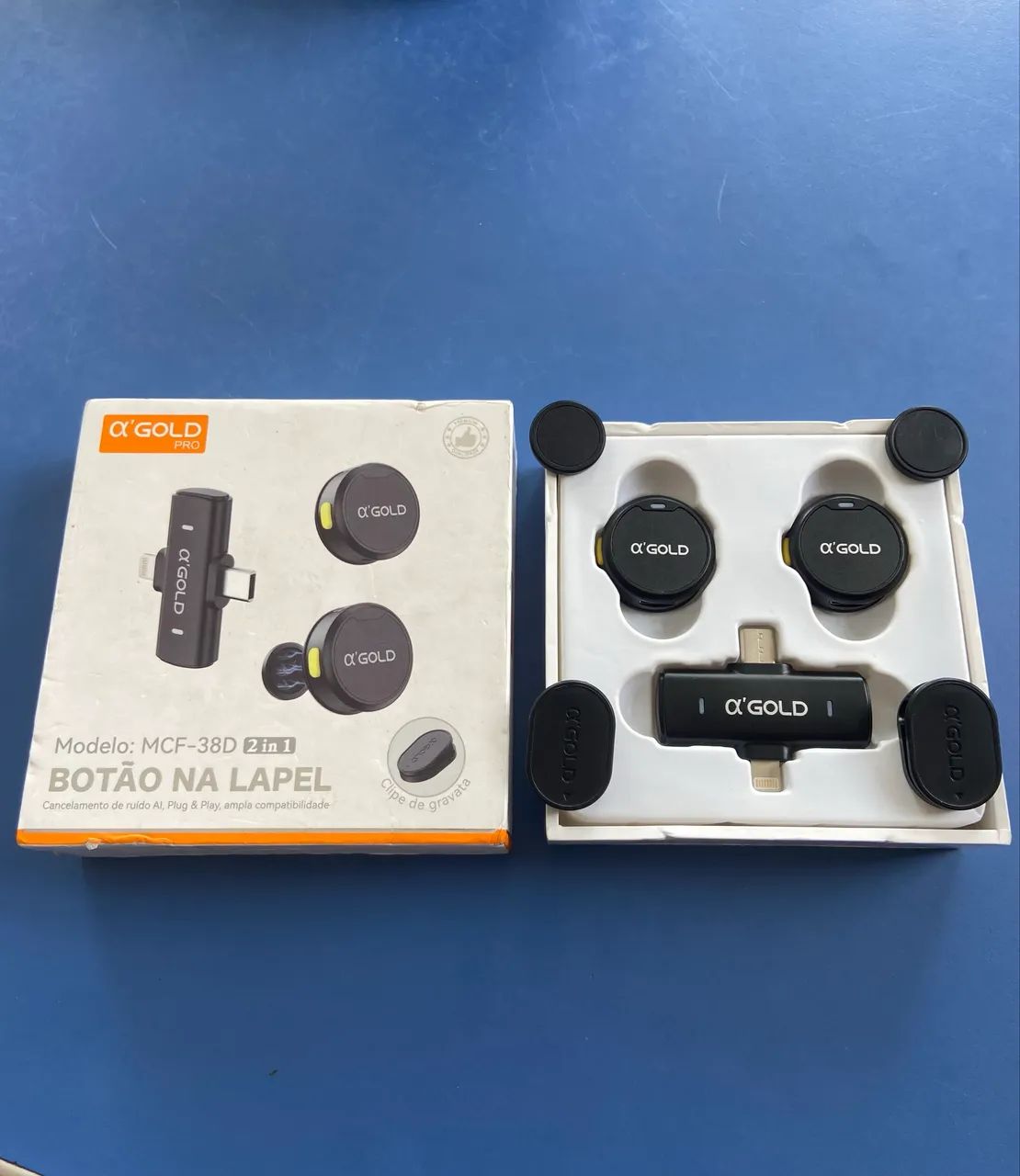 Microfone Lapela A Gold Pro Anatel  - Foto 3