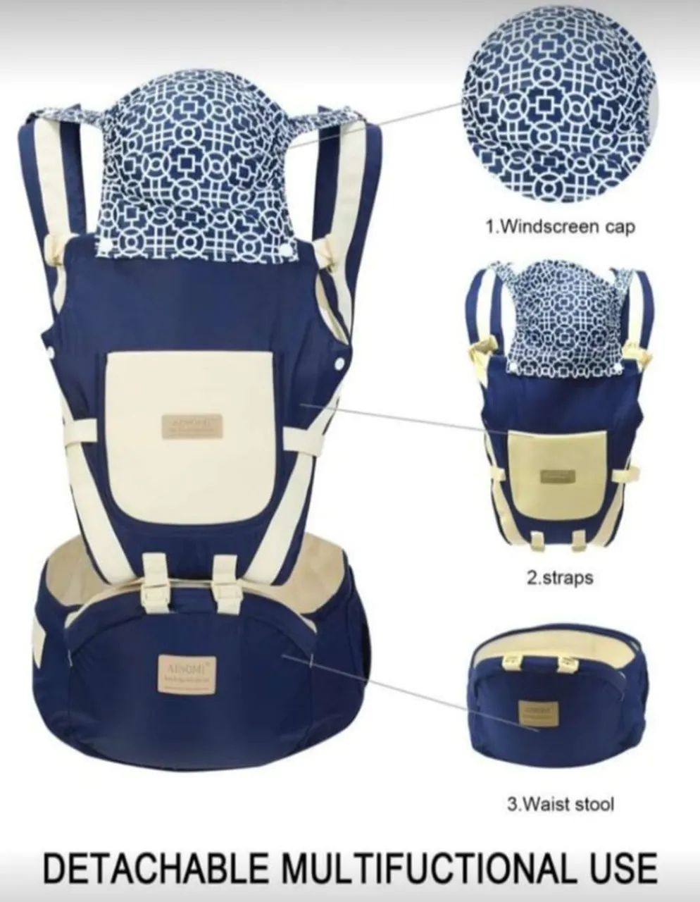 Canguru com cadeirinha para bebê