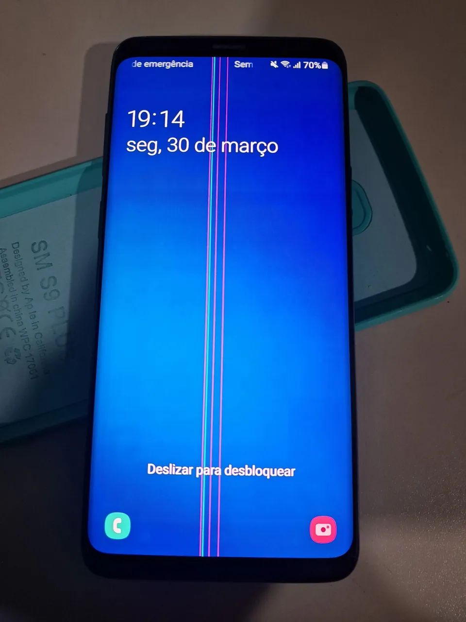 Vendo Samsung S9 Plus 128GB, Com Listras Na Tela  - Foto 2
