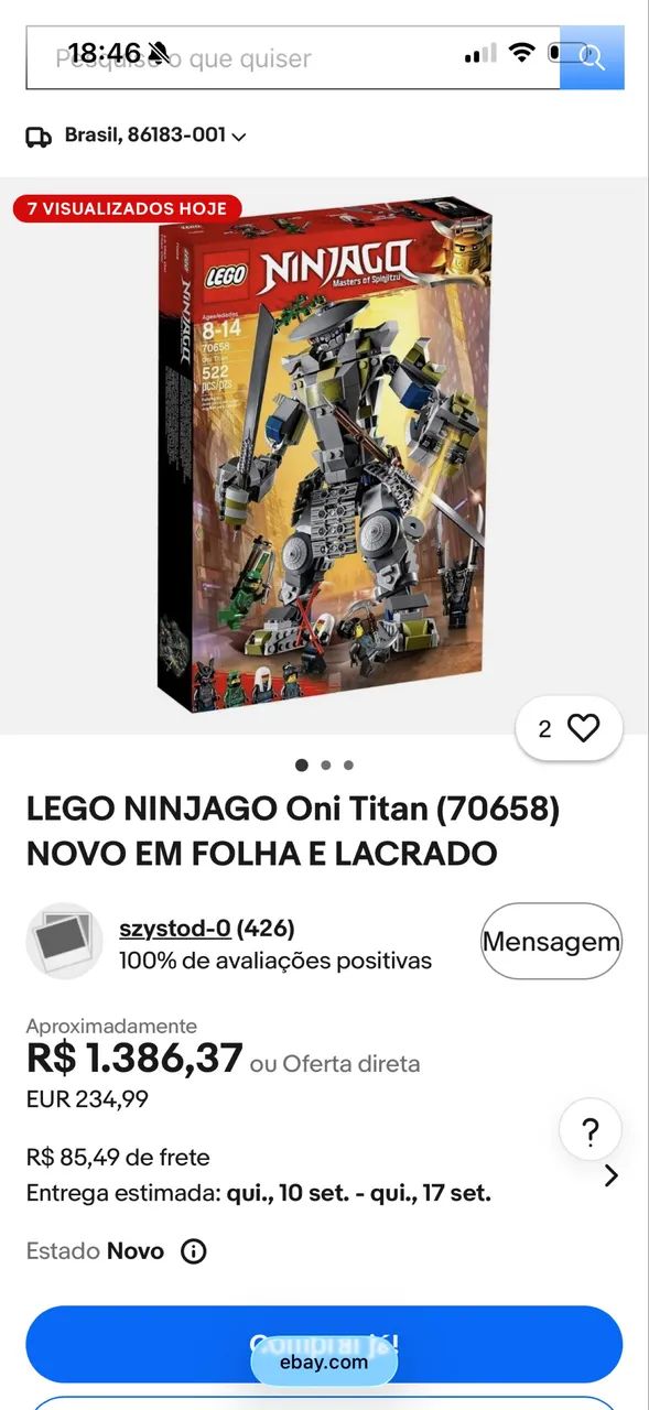 Lego ninjago 522 peças - Foto 3