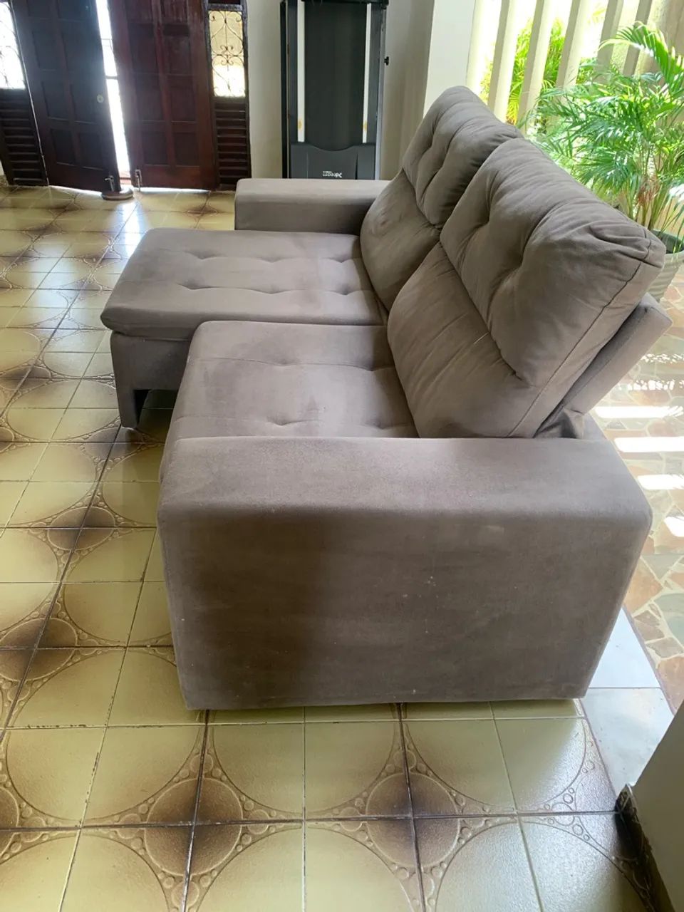 Sofá excelente retrátil e reclinável