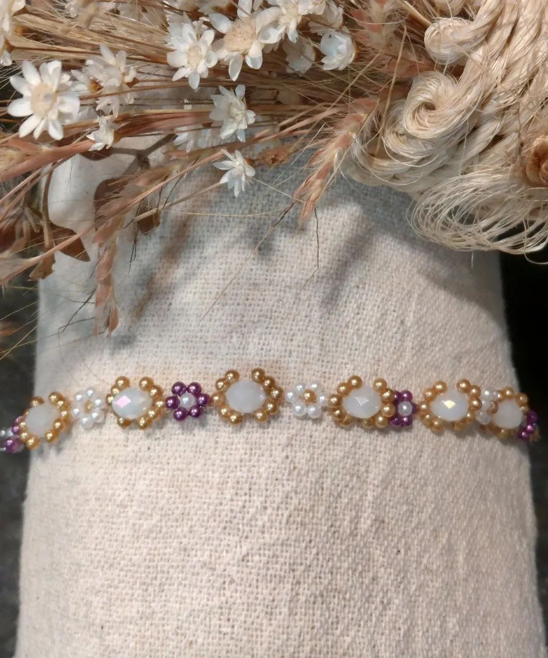 Pulseira artesanal miçangas luxo - Foto 3