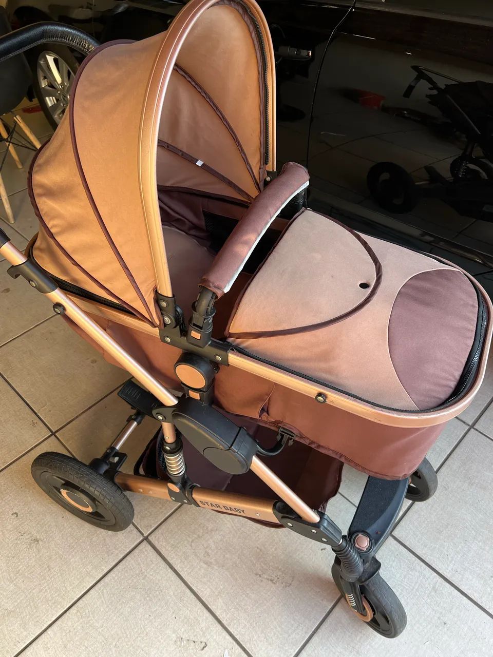 Carrinho de bebe pneu reforçado 