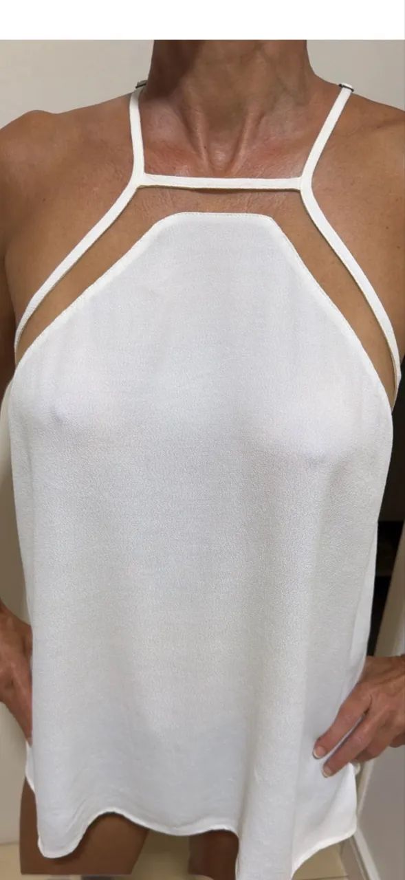 Blusa Forum Off White crepe de seda