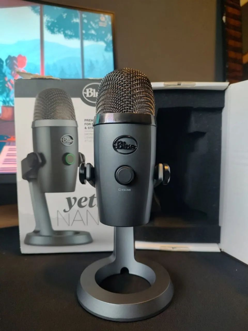 Microfone Blue Yeti Nano USB com Caixa Original