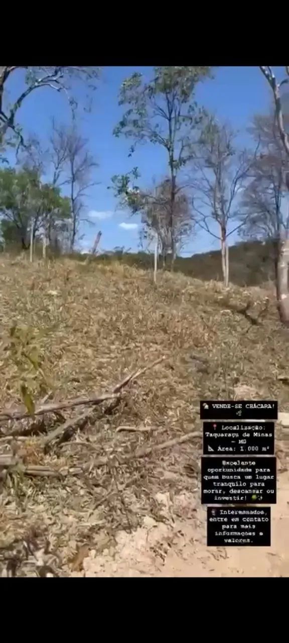 Vendo chácara em Taquaraçu de minas