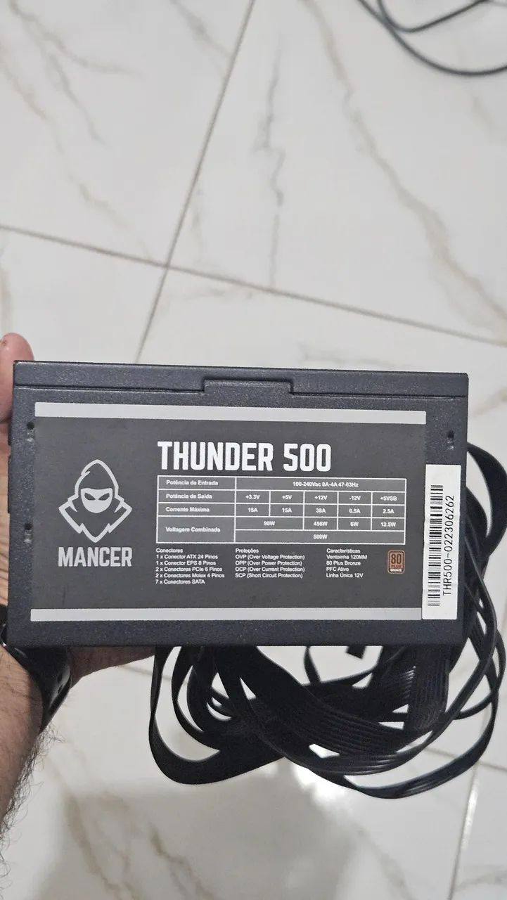 Placa mãe AM4 e fonte 500w - Foto 3
