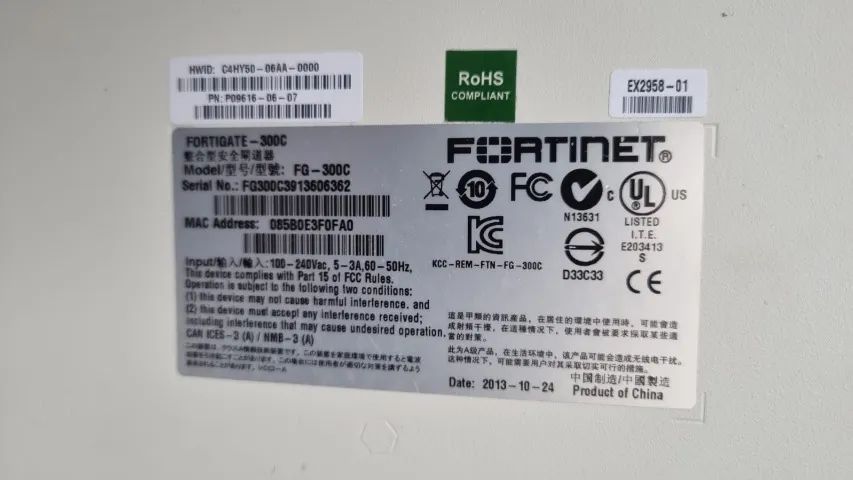 Firewall  Fortinet Fortigate 300C FG-300C  - Foto 2