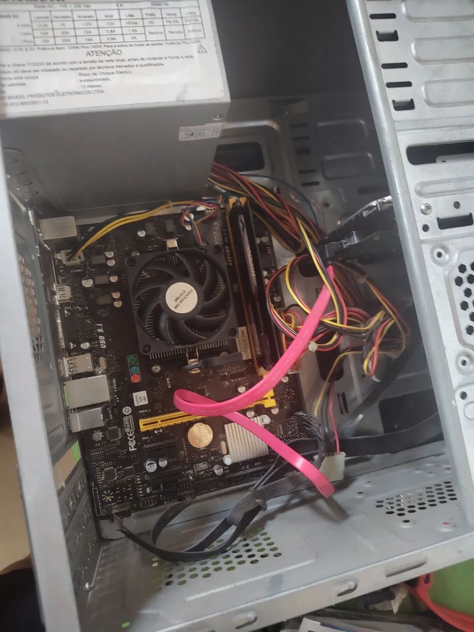 Placa mãe A320MH Biostar, completa  - Foto 2