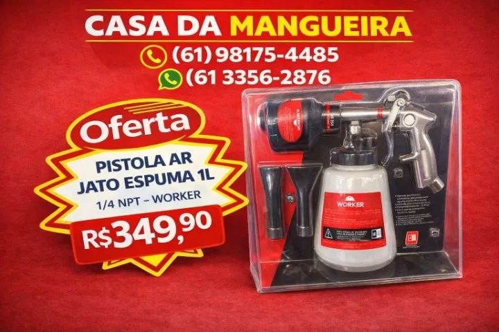 PISTOLA AR JATO ESPUMA 1L