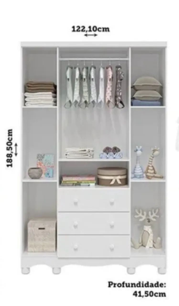 Guarda roupa unissex infantil  - Foto 2