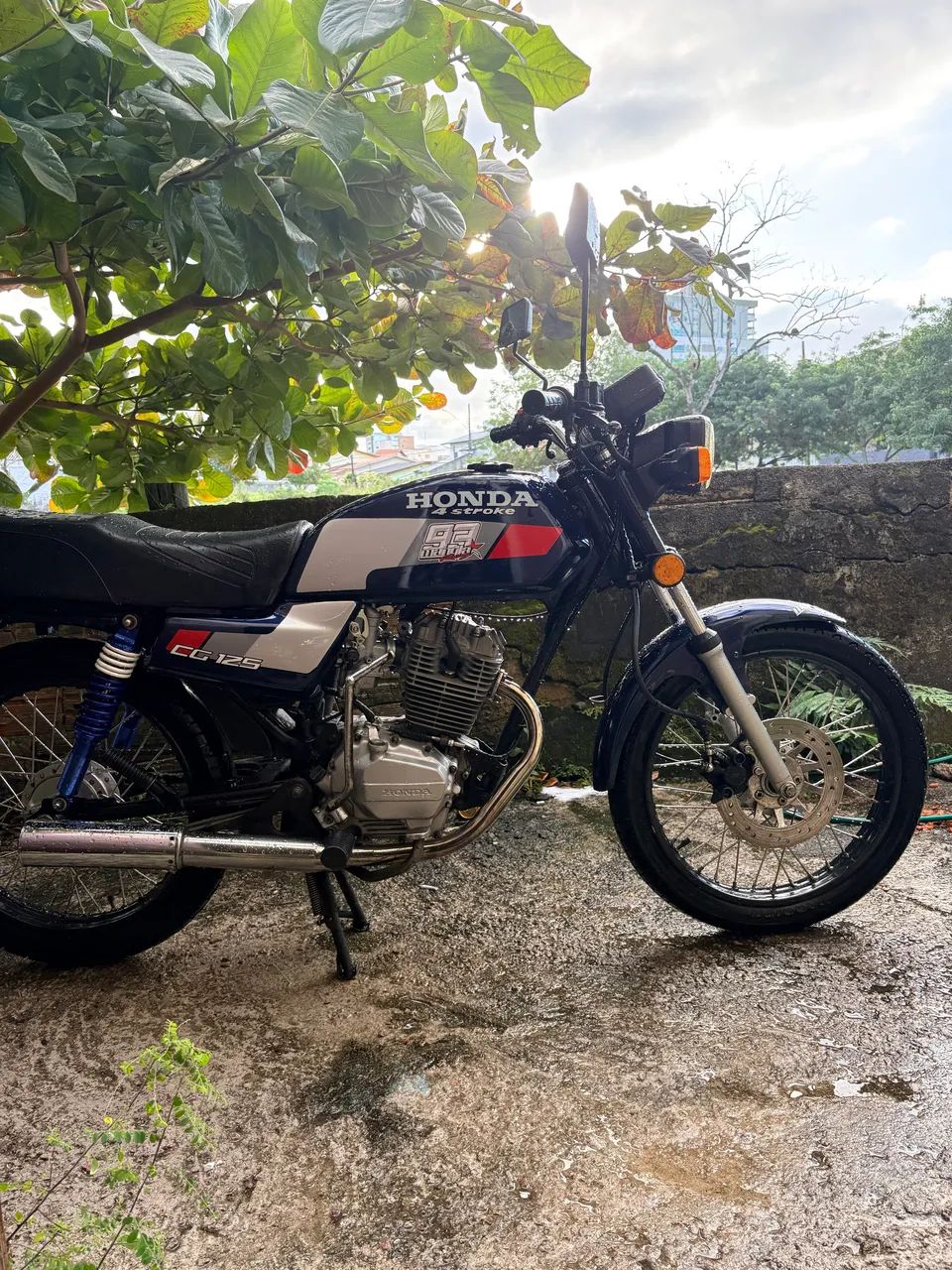 Vendo cg 125 ano 87 azul  - Foto 2