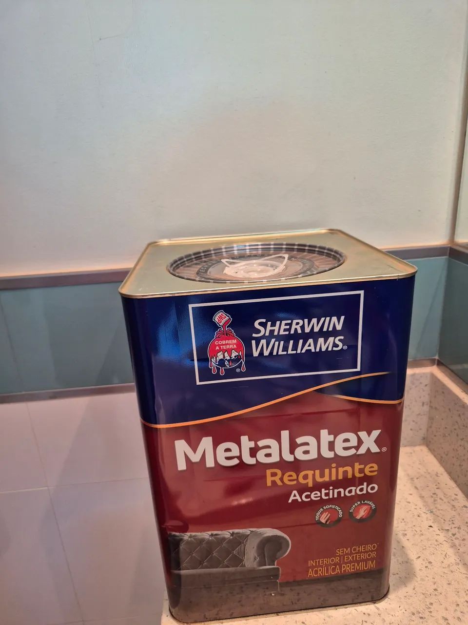 LATA DE TINTA METALATEX ACETINADA SUPERLAVÁVEL