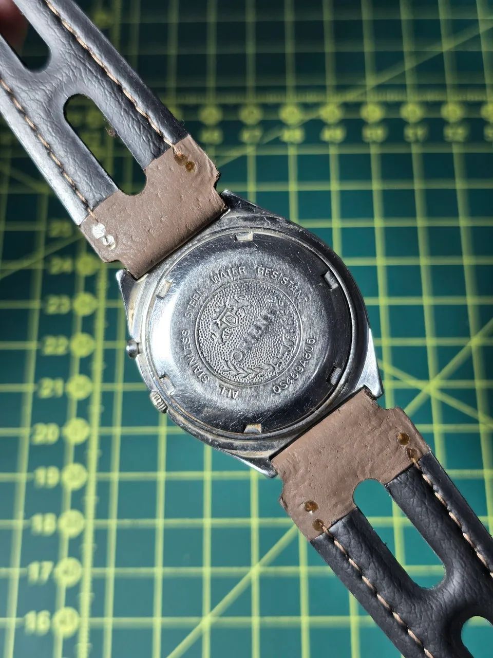Relógio Orient Automático 3 Estrelas Vintage - Mostrador Champagne Octagonal - Foto 2