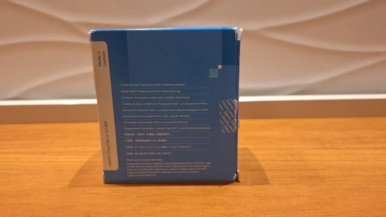 Processador Core i3 10ª Geração 10105F NA CAIXA ORIGINAL COM