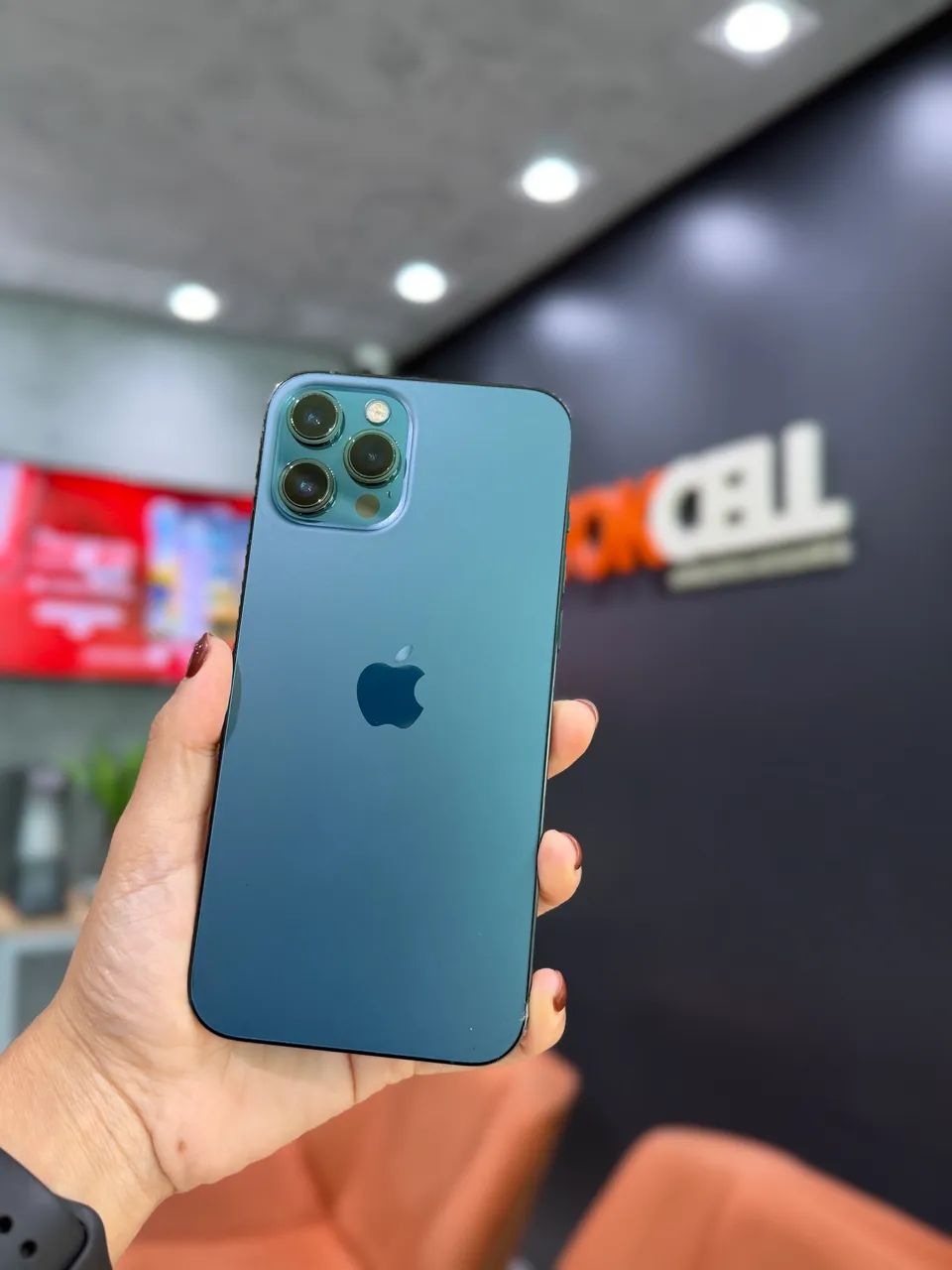 IPhone 12 Pro Max 128GB Azul Seminovo Garantia - Celulares e