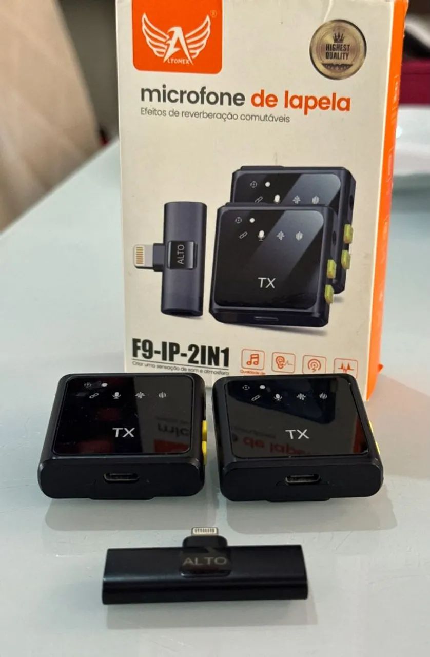 Microfone de Lapela TX, Série F9-IP-2IN1 à venda! - Foto 2