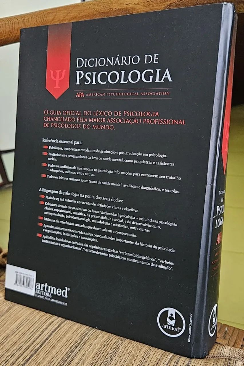 Dicionário de Psicologia - American Psychological  Association - Artmed - Foto 5
