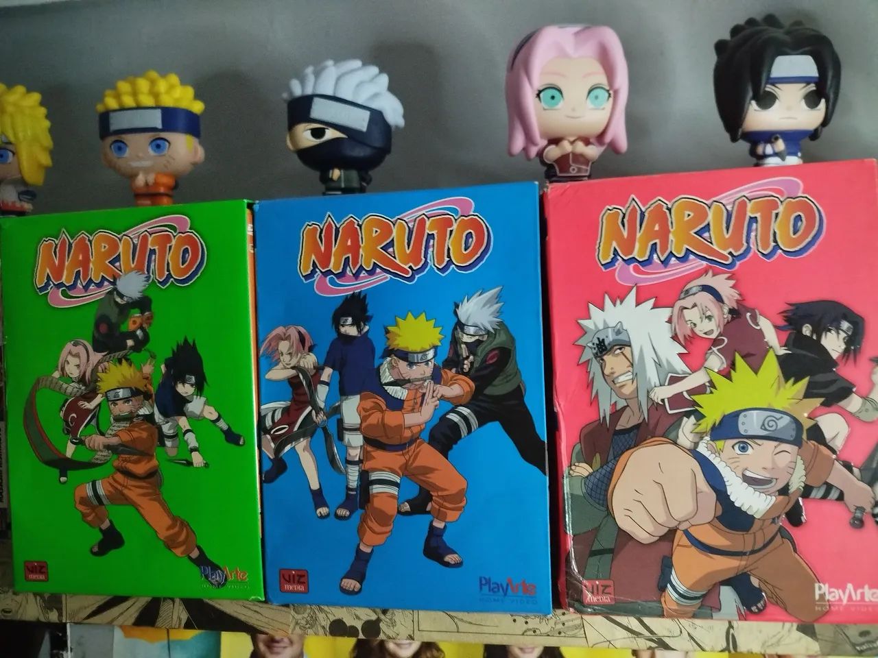 Naruto box 2° 3° 4° dvd playarte - DVD, Blu-Ray e Vídeo Cassete