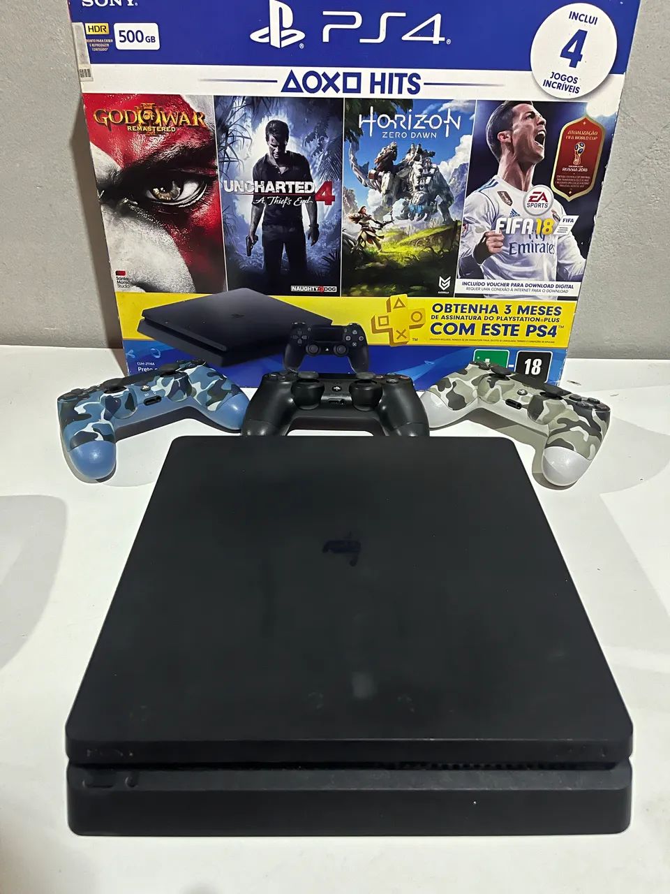 PS4 + 3 Controles + 7 Jogos - Jogos de Vídeo Game - Zumbi dos