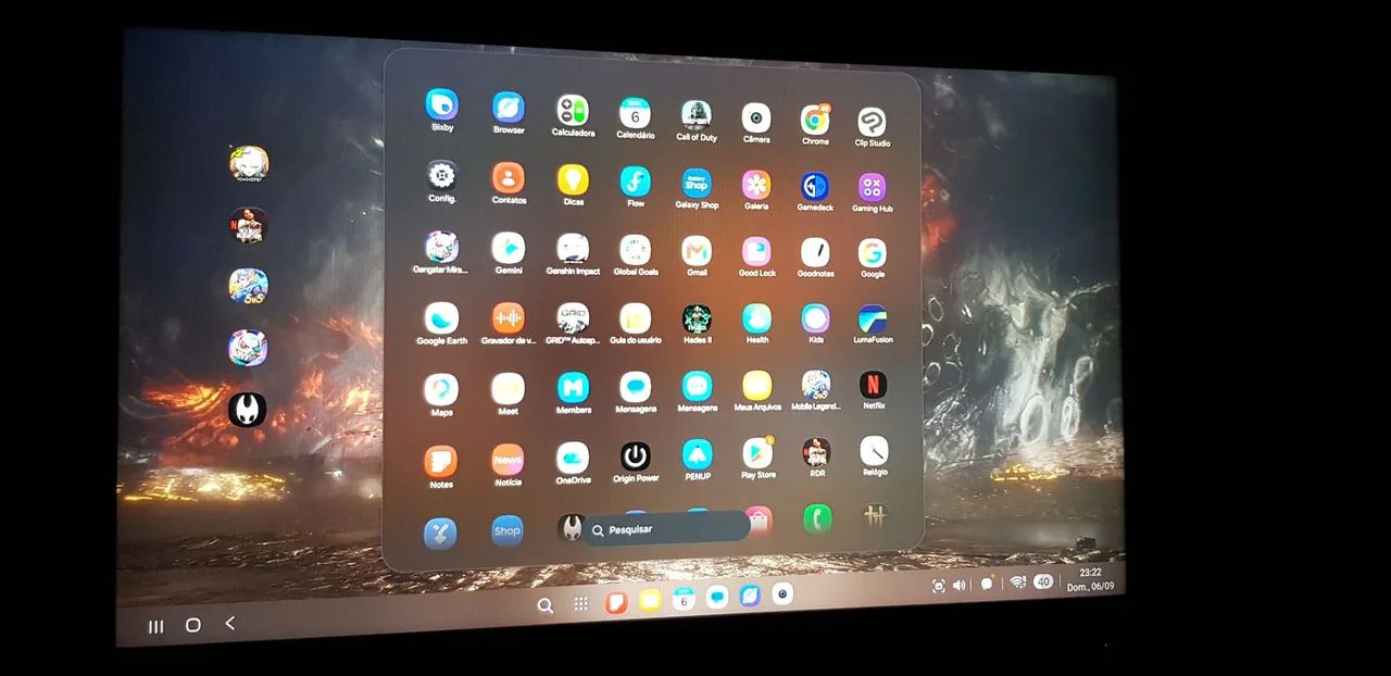 Samsung tablet s9 x710 defeito no display