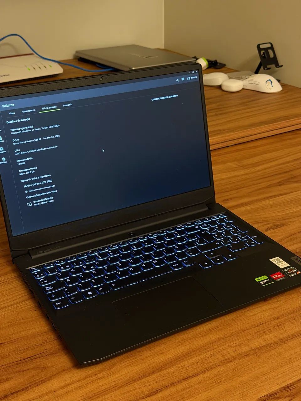 NOTEBOOK GAMER IMPECÁVEL (TROCO, PASSO CARTÃO)