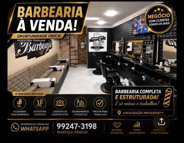 Barbearia Pronta para trabalhar 