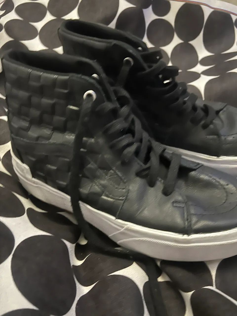 Tênis cano alto vans em couro  - Foto 2