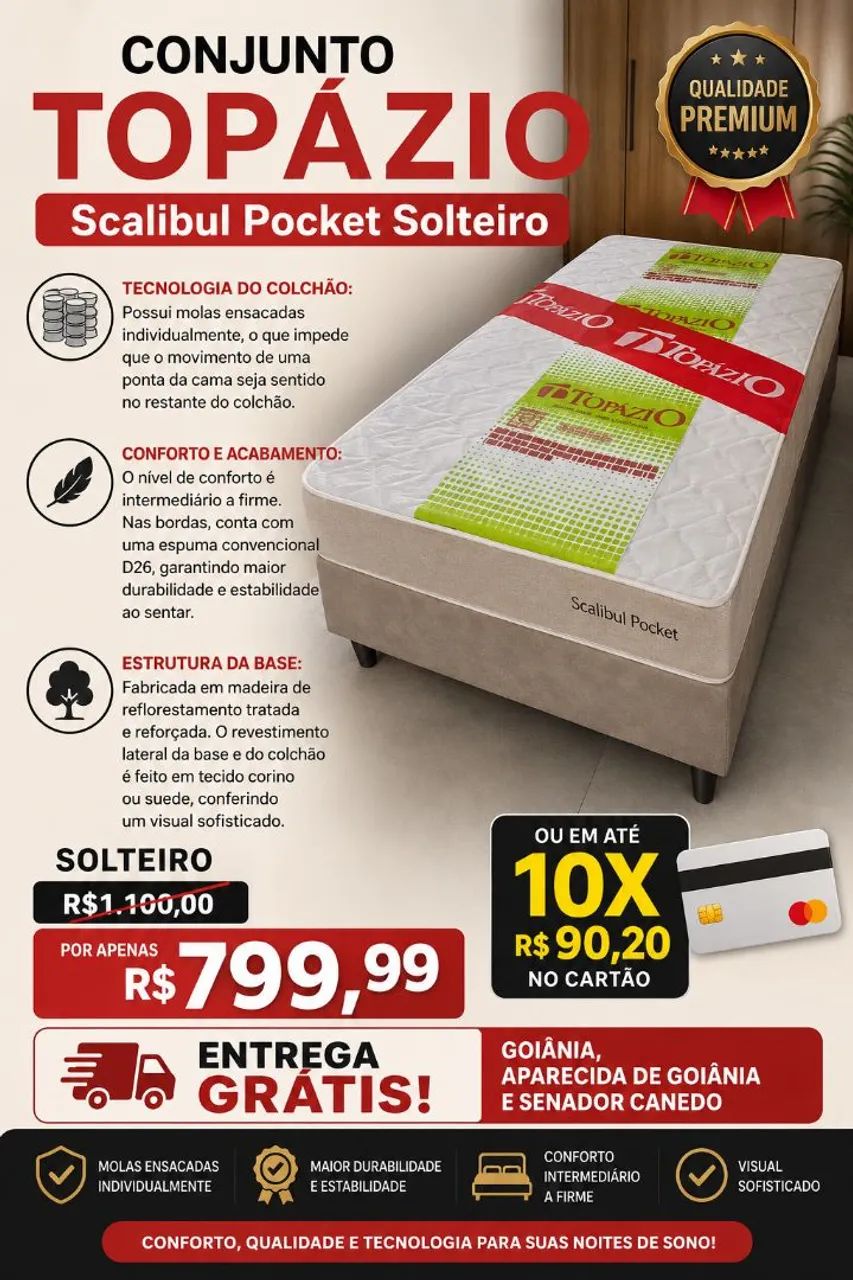 CAMA SOLTEIRO MEGA PROMOÇÃO 