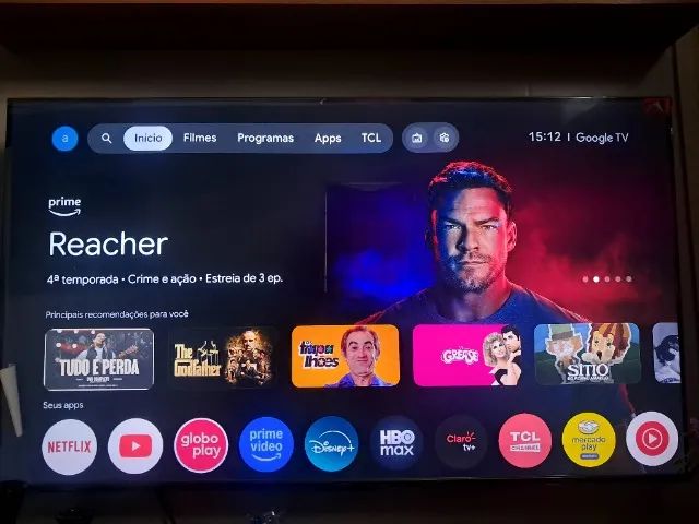 Televisão tcl 55 polegadas Qled 4k hein Google  - Foto 3