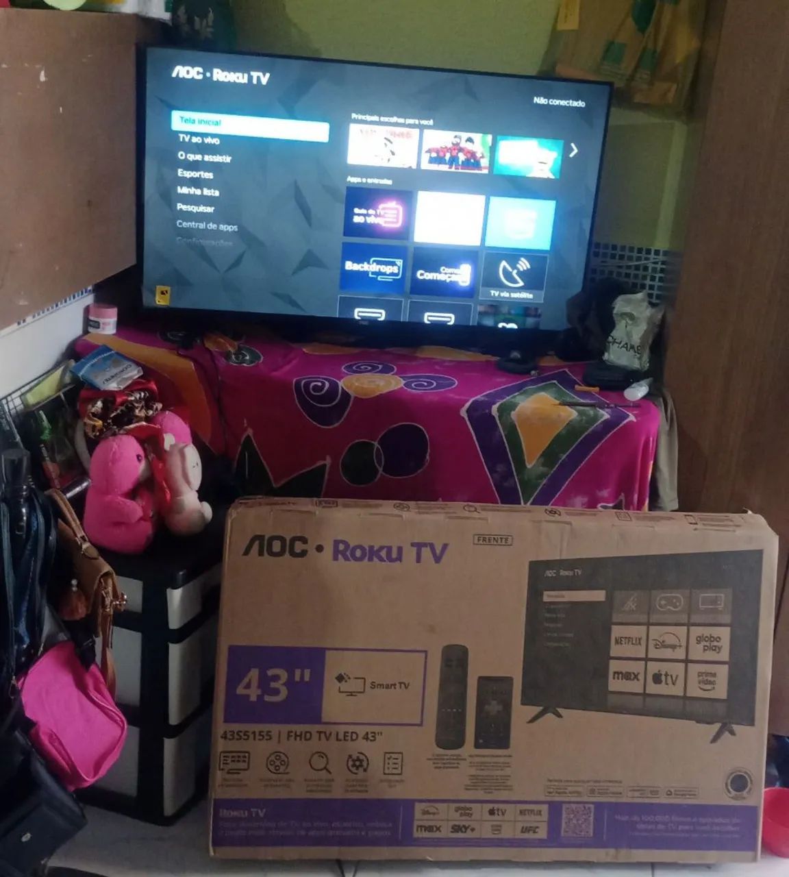 Tv smartv AOC Roku  - Foto 2